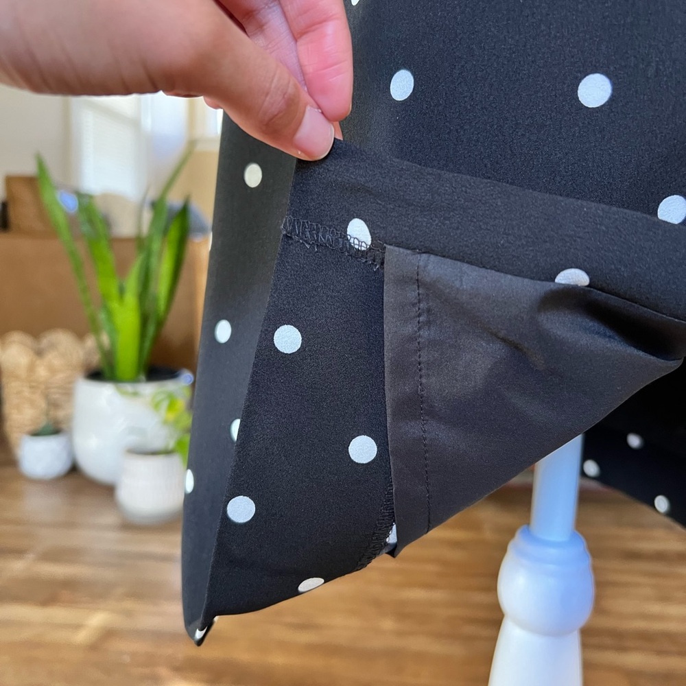 J. Crew Black and White Polka Dot Pencil Skirt - Picture 7 of 11